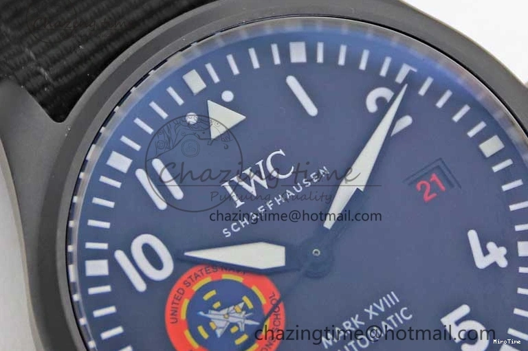 MIROTIME 0213 Mark XVIII ‘TOPGUN SFTI’ Ceramic M+F Best Edition Black Dial on Black Nylon Strap A MultiPurpose 7047